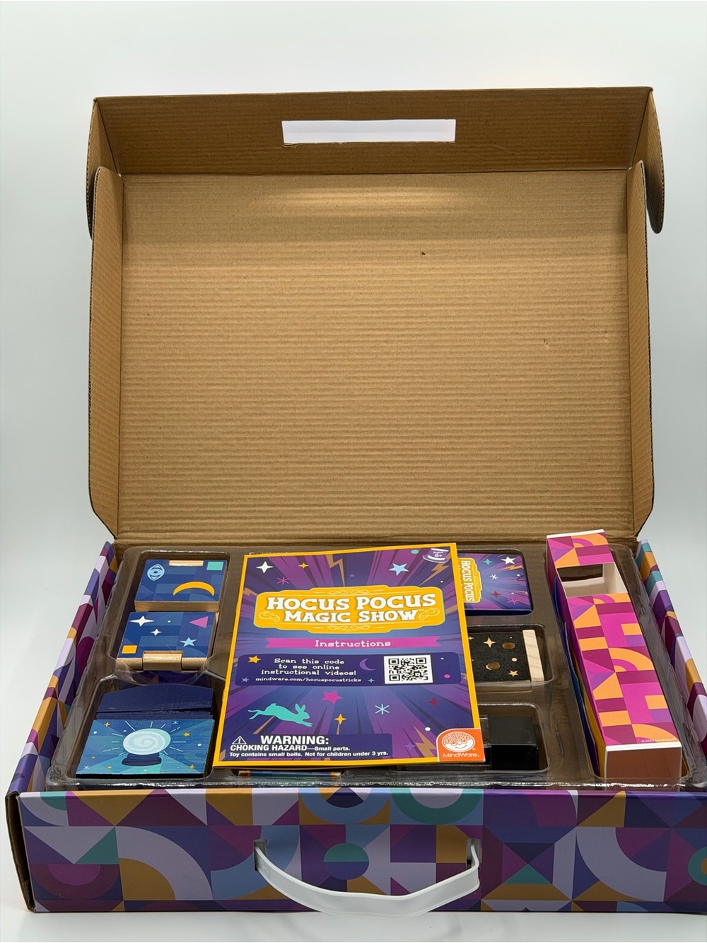 MindWare Hocus Pocus Wooden Magic Show Magician Kit - Brand New Open Box - Picture 10 of 16